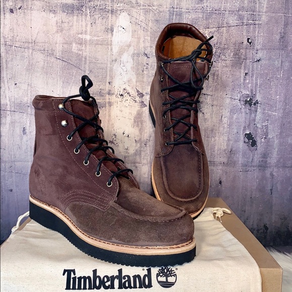 MEN'S TIMBERLAND AMERICAN CRAFT MOC-TOE BOOTS - Picture 5 of 8